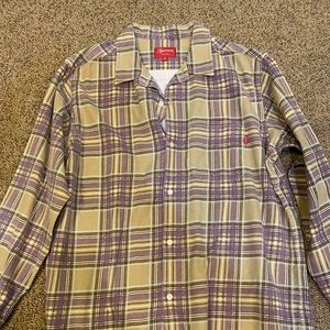Supreme plaid shirt
